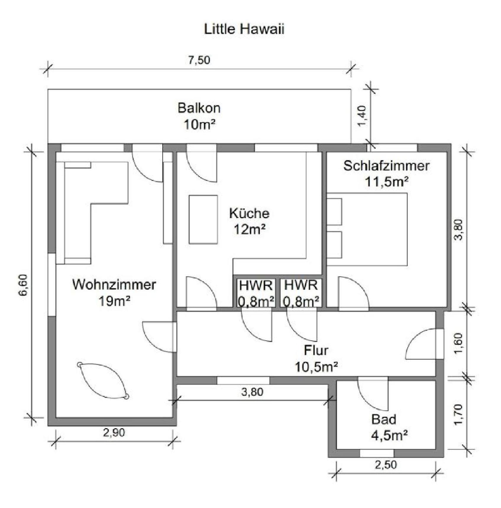 巴特维尔东根Little Hawaii & Texas公寓 外观 照片